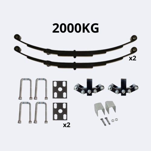 Kit paquete de resorte con Balancín 2000Kg