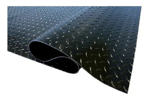 Piso De Goma Diamantado Para Carro De Arrastre Mesones Cinta