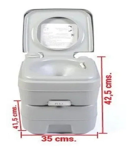 Baño Químico Portatil 20 Litros Blanco