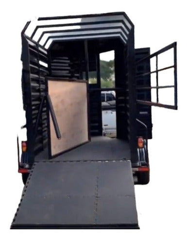 Carro De Arrastre Con Freno Para 2 Caballos 168x244 Util