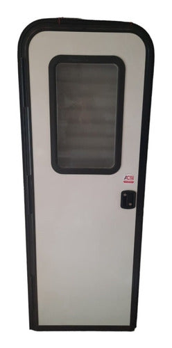 Puerta Minicamper, Black Out 180x70 Ventana Fija