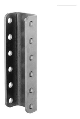 Canal U 8maltura Ajustable Para Carro De Arrastre 6 Posici