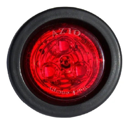 Foco Trocha Led Rojo 2 1/2 Pulgadas Bi-volts Rampla- Camión