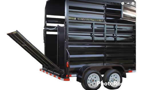 Carro De Arrastre Con Freno Para 2 Caballos 168x244 Util