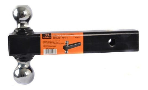 Conector De Enganche Doble Bola 2 Y 1 7/8 Tiro Para Carro
