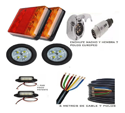 Kit De Luces Led Para Carro De Arrastre Economico