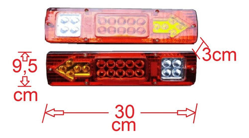 Foco Para Carro De Arrastre Luz Trasera Led Par