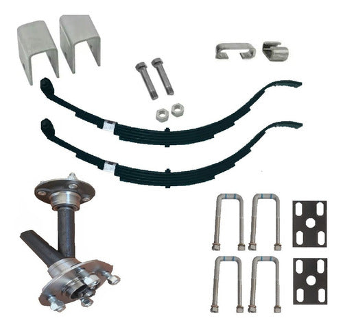 Kit Paquete De Resorte 700kg 4x100carro Arrastre Ojo-cola