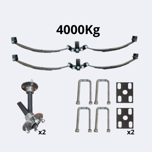 Kit 4000kg Paquete de resorte con Balancín Maza 6x139