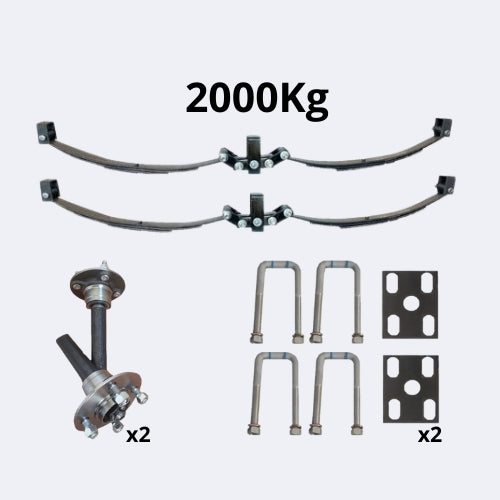 Kit 2000kg Paquete De Resorte Con Balancin Maza 4x100