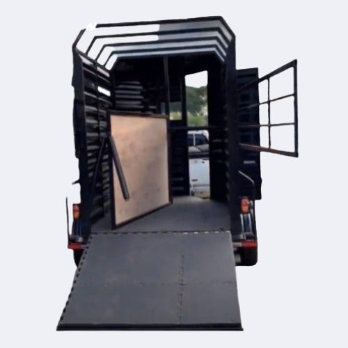 Carro De Arrastre Con Freno Para 2 Caballos  168x244 Util