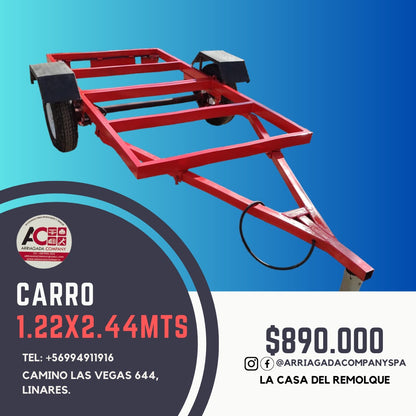 Carro Plegable 1,2x2,44 para 500kg