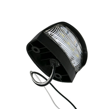 Farol Patente Ovalado Negro 6Led 12 y 24v