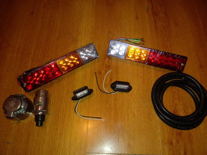 Kit De Luces Led Para Carro De Arrastre  8 Mts De Cable