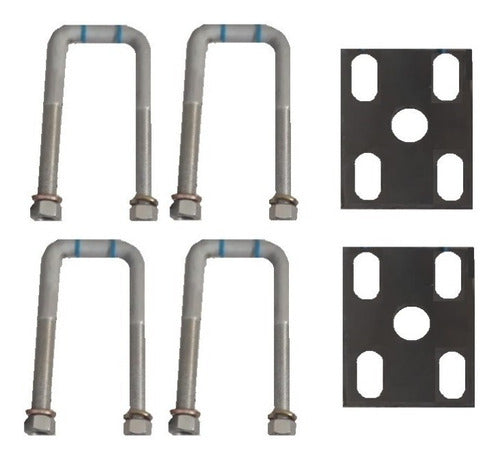 Kit Abrazadera Para  Paquete De Resorte Carro Arrastre