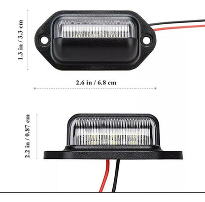 Luces Traseras Led (par) Tricolor + 2 Luces Patente
