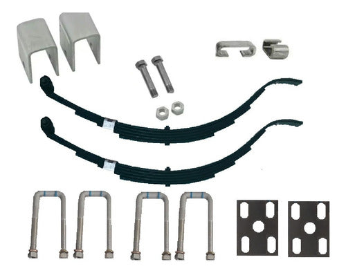 Paquete De Resorte 450kg + Abrazaderas + Kit Ensamblaje