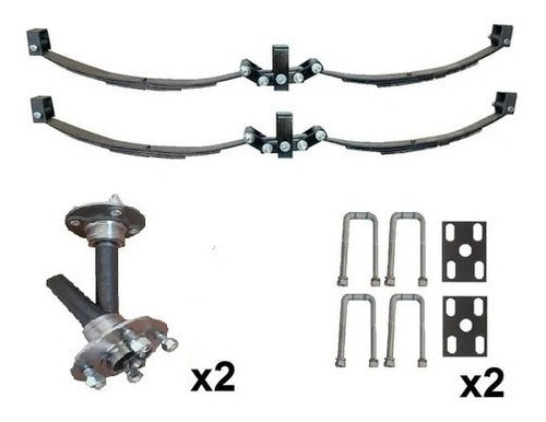 Kit 2000kg Paquete De Resorte Con Balancin Maza 4x100