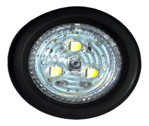 Foco Trocha Led Blanco 2 1/2pulgadas Bi-volts Rampla- Camión