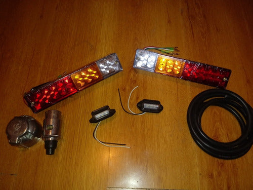 Kit De Luces Led Para Carro De Arrastre  8 Mts De Cable