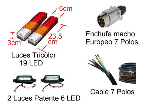 Kit De Luces Led Para Carro De Arrastre