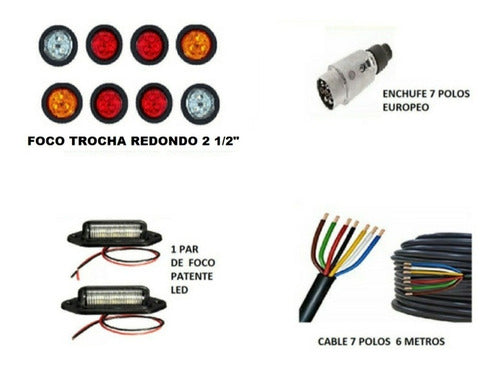 Kit De Luces Led Redon 2  Para Carro De Arrastre Enganche