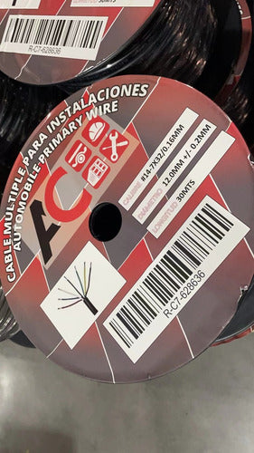 Cable 7 Polos Automotriz Múltiple Instalaciones ( 1 Metro)