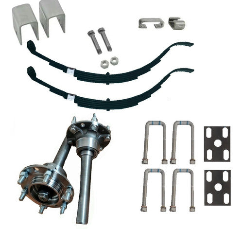 Kit Paquete De Resorte 1200kg Carro Arrastre Ojo Cola 5x114